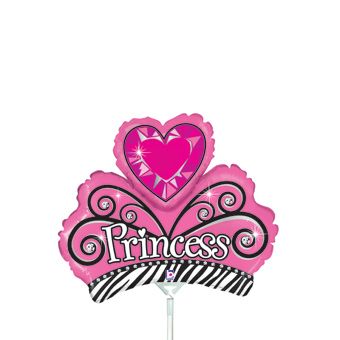 Princess Tiara Balloons - 5-Pack - Image 1