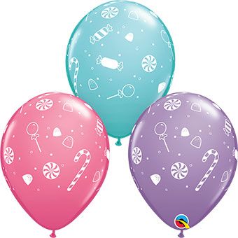 Candy Cane Balloons 11C - Party Supplies - Image 1