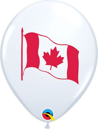 Canada Flag Balloon 11 Inch - Party Supplies - Image 1