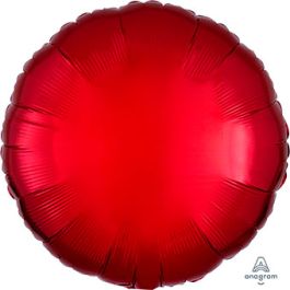 Red Foil Balloon 18 Inch - Round Party Decoration - Image 1