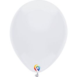 White Latex Balloons 7 Inch Round - Pack of 50 Count - Image 1