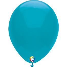 Turquoise Latex Balloons 7 Inch - Pack of 50 Count - Image 1