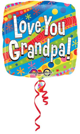 Love You Grandpa Balloons - 5-Pack - Image 1