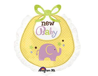 New Baby Bib 3-Pack - Elephant Design - Image 1