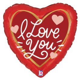 Red Heart Foil Balloon 9 Inch - Valentine's Day Love - Image 1