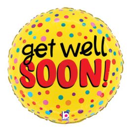 Get Well Soon Balloon 9 Inch - 5-Pack - Image 1