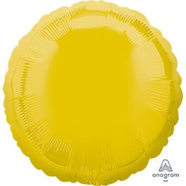 Yellow Foil Balloon 18 Inch Round - Party Supplies - Image 1