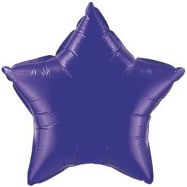 Quartz Purple Star Balloon 4 Inch - 5-Pack - Image 1