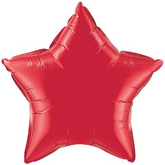 Red Star Balloons - 5-Pack - Image 1