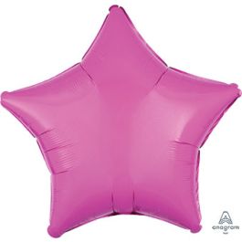 Pink Star Balloon 19 Inch - Foil Party Decoration - Image 1
