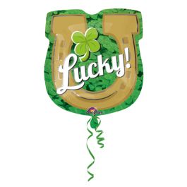 Lucky Horseshoe Balloon 18 Inch Foil - Image 1