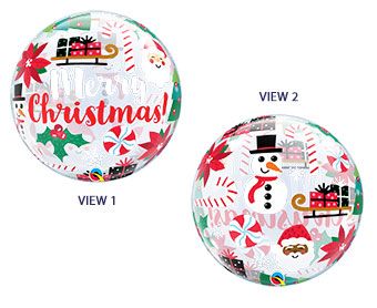 Merry Christmas Balloons - 3-Pack - Image 1