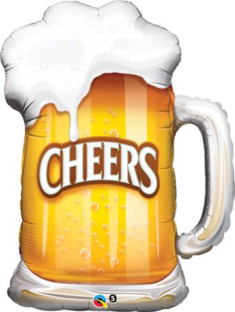Cheers Beer Mug Balloon - 3-Pack - Image 1