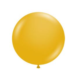 Mustard Yellow Latex Balloons 24 Inch - 25-Pack - Image 1