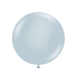 Fog Gray Balloons 24 Inch Round - 25 Count Bulk Pack - Image 1