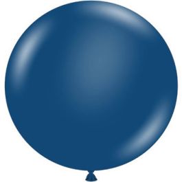 Navy Blue Latex Balloons 24 Inch Round - 25-Pack Bulk - Image 1