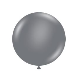 Gray Smoke Balloons 24 Inch Round - 25 Count Pack - Image 1