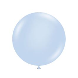 Pastel Blue Balloons 24 Inch Round - 25 Count - Image 1