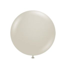 Cream Round Balloons 24 Inch - 25 Count Party Pack - Image 1