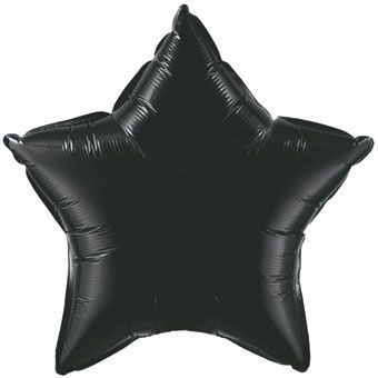Black Star Balloons - 5-Pack - Image 1