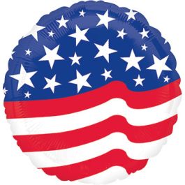 American Flag Stars & Stripes Foil Balloons | Patriotic Party Decor - Image 1