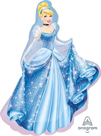 Cinderella Balloons - 3-Pack 33" Foil - Image 1