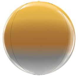 Metallic Ombre Globe Balloon 15 Inch Foil - Image 1