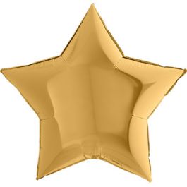 Gold Star Foil Balloon 38 Inch - Image 1