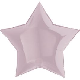 Pearl Pink Star Foil Balloon 38 Inch - Image 1