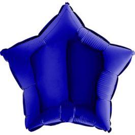Dark Blue Star Foil Balloon 38 Inch - Image 1
