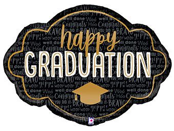 Happy Graduation Balloon - 3-Pack - Image 1