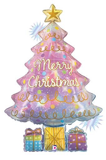 Christmas Tree Balloon 3-Pack - 32" Foil - Image 1