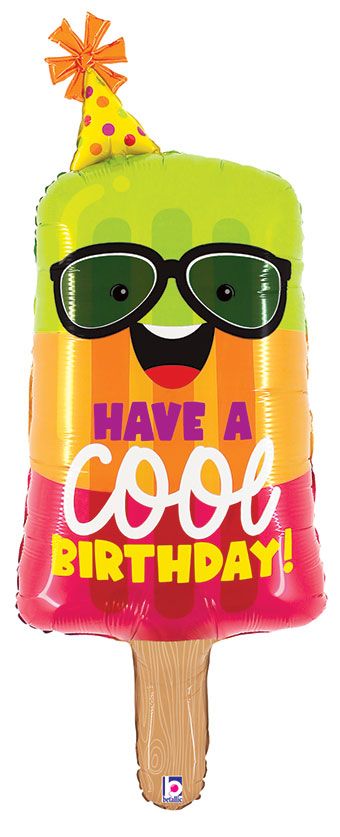 Cool Popsicle Balloon 45" - Birthday Party - Image 1