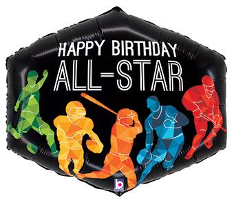 All-Star Sports Balloon - 3-Pack - Image 1