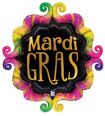 Mardi Gras Balloon 3-Pack - Image 1