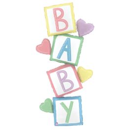 Initial Letter Balloons Set (A B Y) - Baby Blocks Decor - Image 1