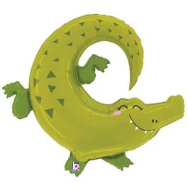 Jungle Alligator Balloon 34 Inch Large Foil - Image 1