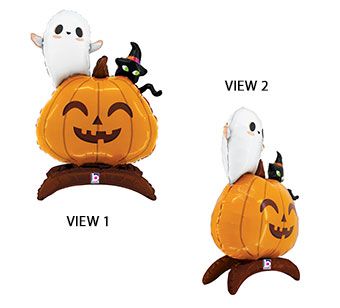 Jack-O-Lantern Stand Up Balloon 30" Halloween - Image 1