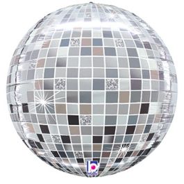 15 Inch Disco Ball Foil Balloon - 1 Pack - Image 1
