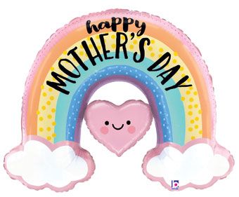 Mother's Day Rainbow Balloon - 3-Pack - Image 1
