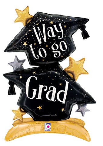 Graduation Balloon 29" Stand Up - Way to Go - Image 1