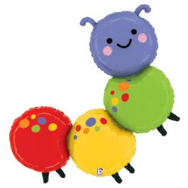 Caterpillar Foil Balloon 39 Inch - 1 Pack - Image 1