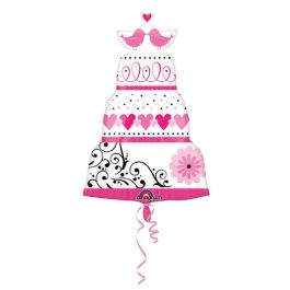 Wedding Cake Balloon 31 Inch - Sweet Bridal Shower Decor - Image 1