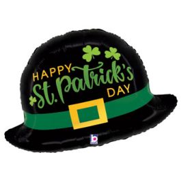 St. Patrick's Day Leprechaun Hat Balloon 26 Inch - Image 1