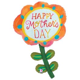 Happy Mother's Day Spring Flower Foil Balloon 31 Inch - Image 1