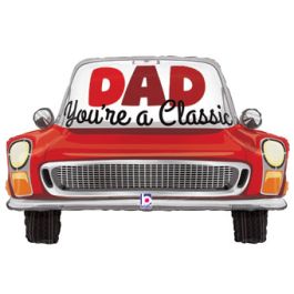 Dad Classic Car Foil Balloon 30 Inch - Image 1