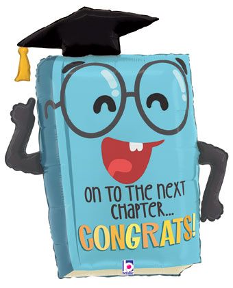 Graduation Book Balloon 3-Pack - Next Chapter Congrats - Image 1