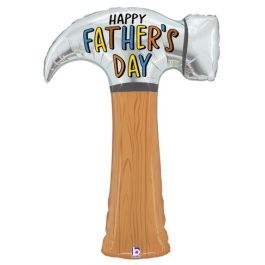 Father's Day Hammer Balloon 38 Inch Foil - Image 1