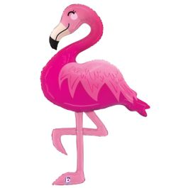 Pink Flamingo Foil Balloon - Large Shaped Decoration - Image 1
