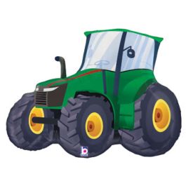 Farm Tractor Foil Balloon 30 Inch - Large Shaped Decoration - Image 1
